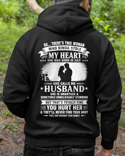 JULY- MY HEART BELONGS TO MY WIFE – T-SHIRT FROM WIFE - MTNN07 (SKU2606-15-07)