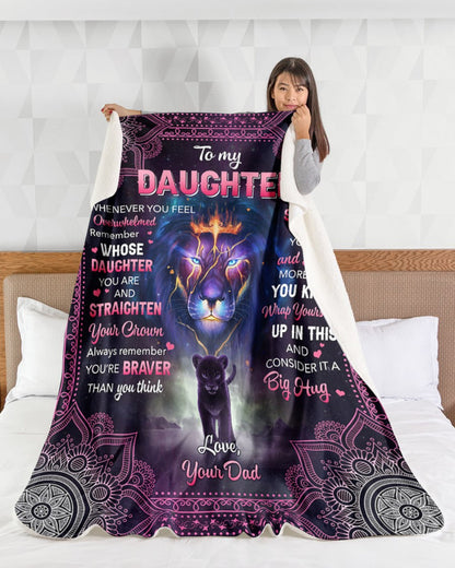 Special Gift for Your Daughter - From Dad Blanket (SKUB10-106)