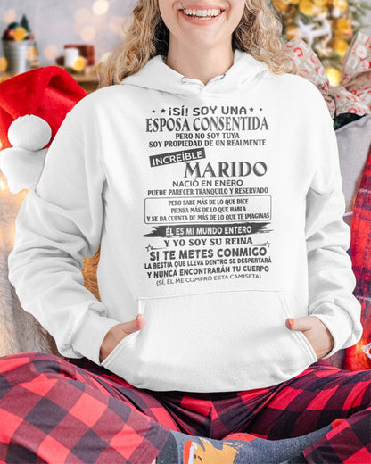 Enero - Marido Increíble Nació En Enero - Regalo Especial Para Esposa - T01 (SKU06-09-01)