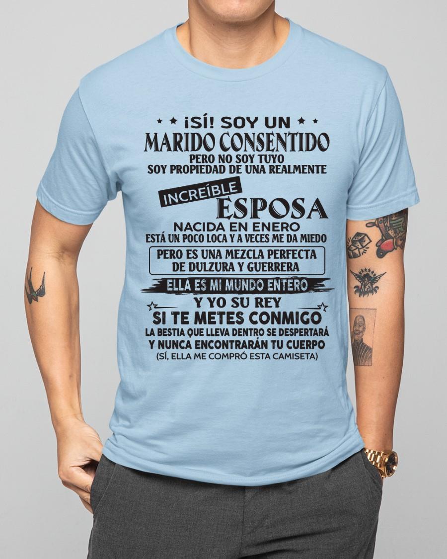 Enero - Esposa increíble nació en enero - Regalo especial para Marido - T01 (SKU05-105-01)