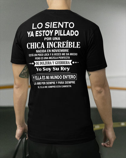 Noviembre Chica Increíble - Regalo especial para tu novio - T11 (SKU04-112)