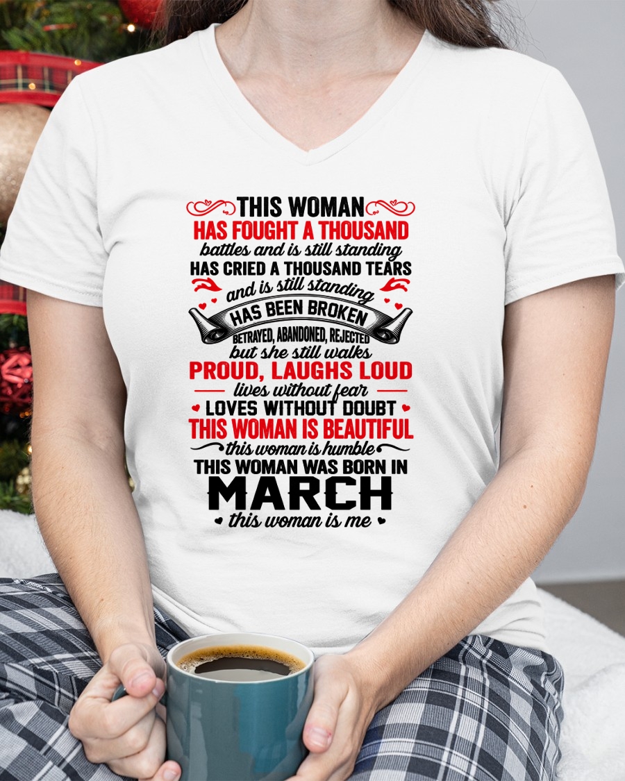 MARCH WOMEN – BEAUTIFUL, STRONG & UNBREAKABLE – T-SHIRT FOR WOMEN – MTNN03 (SKU2609-253-03)