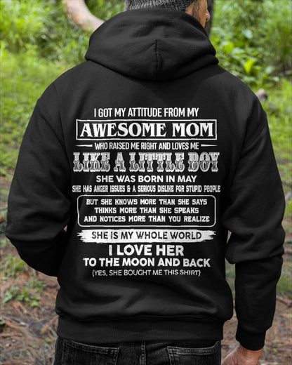 MAY EDITION - MOM RAISED ME RIGHT-GIFT FROM MOM TO SON - T-Shirt/Hoodie/Sweatshirt - MTNN05 (SKU2605-32-05)