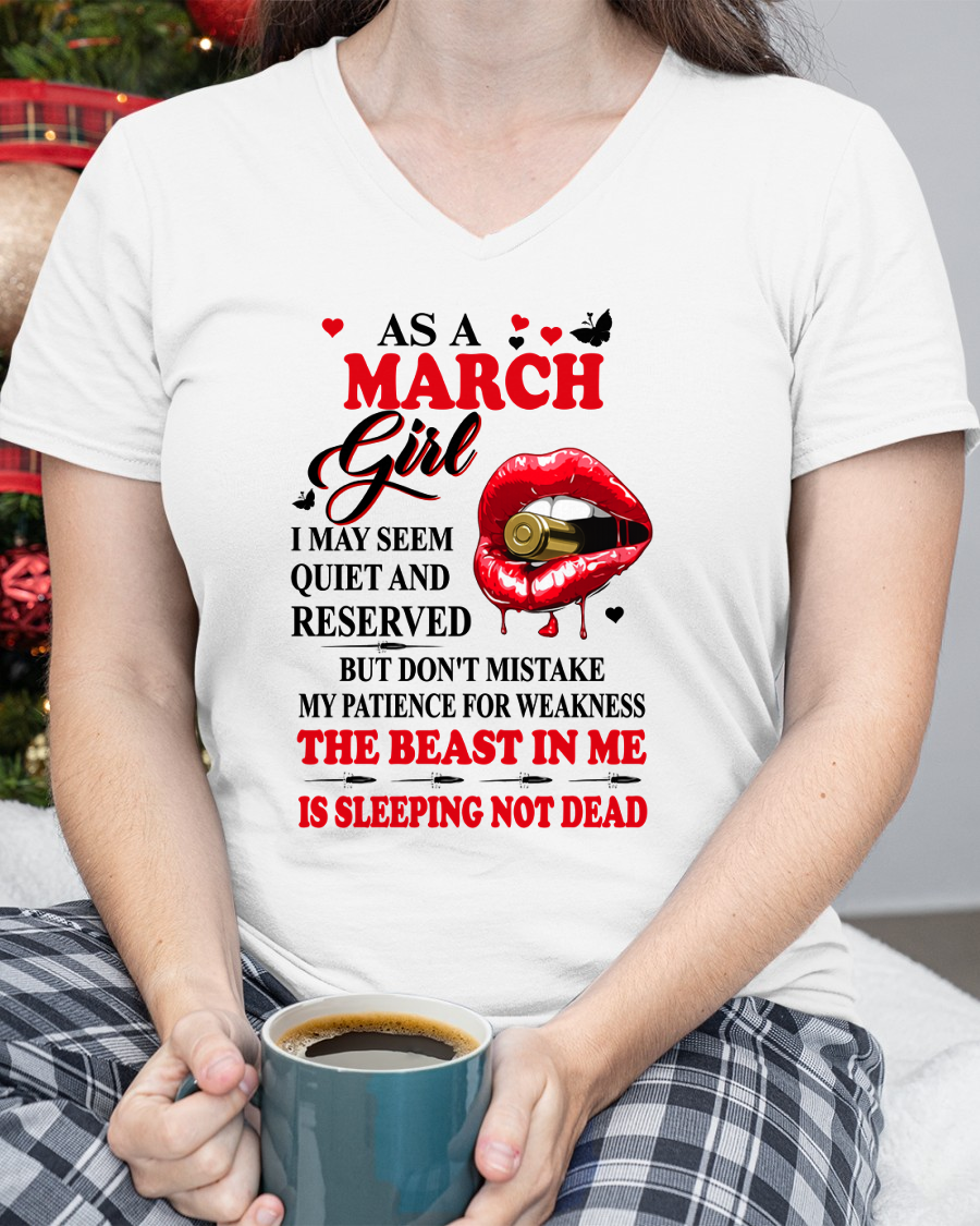 MARCH GIRL – DON'T MISTAKE MY PATIENCE FOR WEAKNESS – T-SHIRT FOR WOMEN – MTNN03 (SKU2607-204-03)