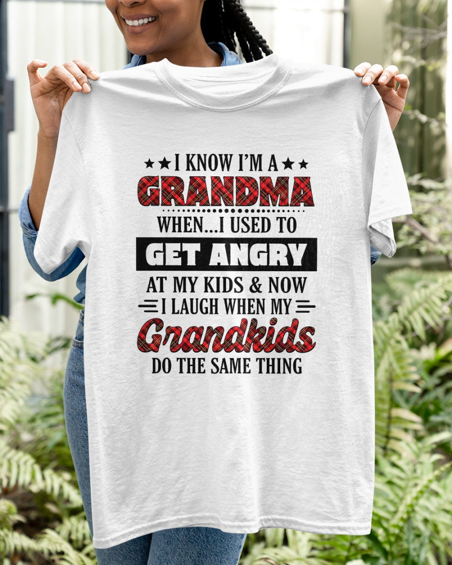 KNOW I'M A GRANDMA WHEN... I USED TO GET ANGRY AT MY KIDS & NOW I LAUGH WHEN MY GRANDKIDS DO THE SAME THING - from grandma HNDS00 (SKU07-111)