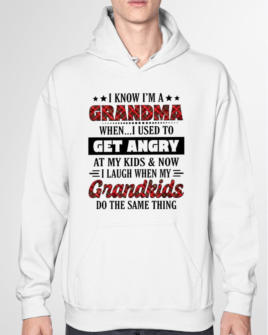 KNOW I'M A GRANDMA WHEN... I USED TO GET ANGRY AT MY KIDS & NOW I LAUGH WHEN MY GRANDKIDS DO THE SAME THING - from grandma HNDS00 (SKU07-111)