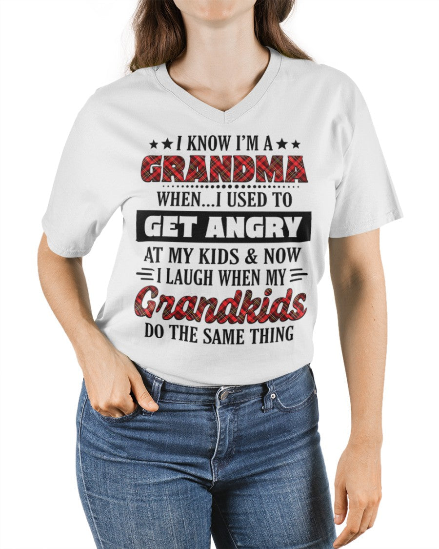 KNOW I'M A GRANDMA WHEN... I USED TO GET ANGRY AT MY KIDS & NOW I LAUGH WHEN MY GRANDKIDS DO THE SAME THING - from grandma HNDS00 (SKU07-111)