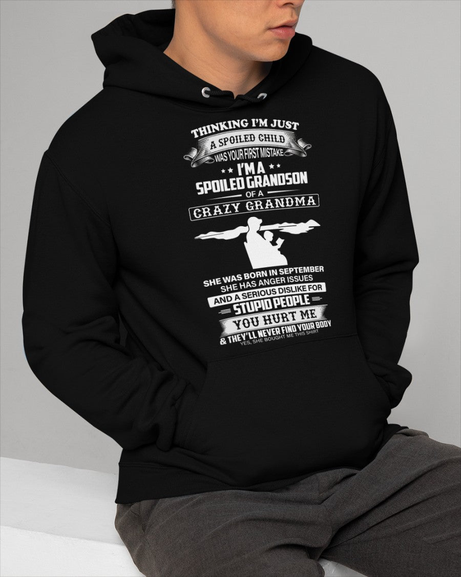 Spoiled by Grandma Shirt September Edition – From Grandma to Grandson HNDS09 (SKU-GMS2-09)