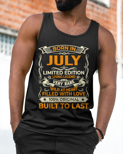 Born In July – Limited Edition Living Legend - T-Shirt For Men - MTNN07 (SKU2605-226-07)