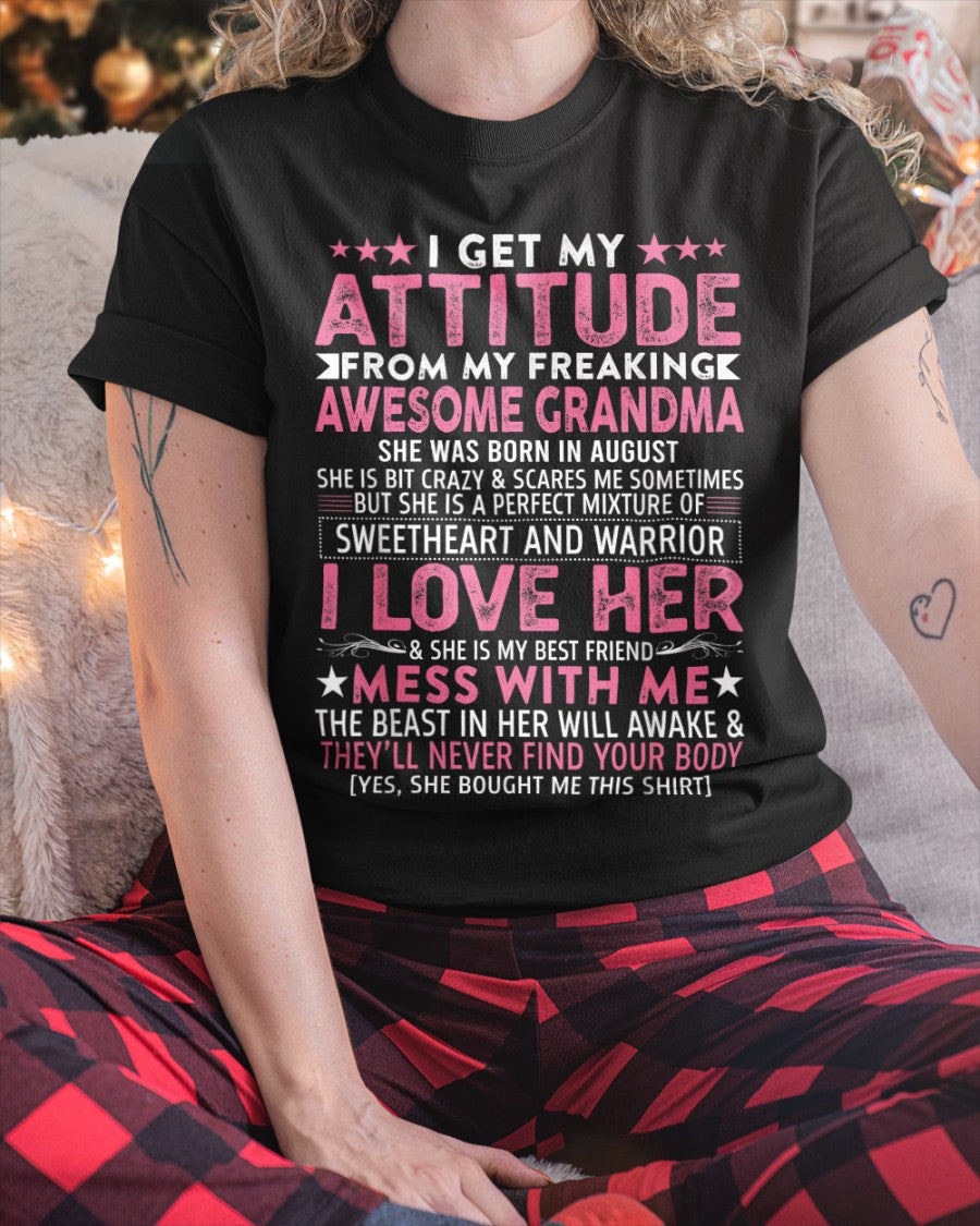 I GET MY ATTITUDE FROM MY GRANDMA AUGUST EDITION – FROM GRANDMA TO GRANDDAUGHTER MTNN08 (SKU07-163-08)