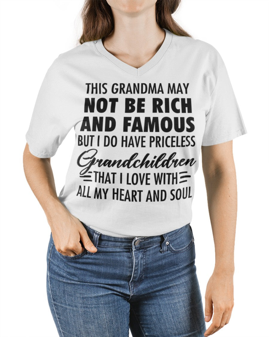 THIS GRANDMA MAY NOT BE RICH AND FAMOUS BUT I DO HAVE PRICELESS Grandchildren - from grandma HNDS00