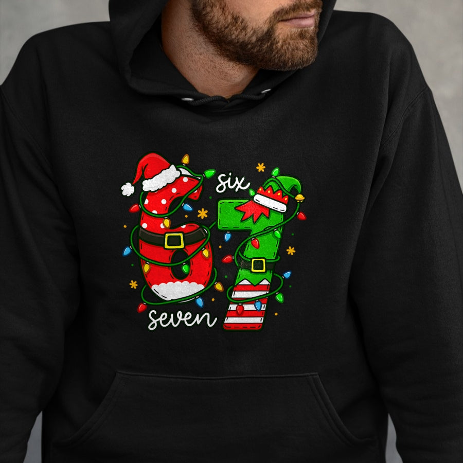 Trending Six Seven Meme Christmas 67 Xmas Men Women Kids T-Shirt - Christmas Unisex T-Shirt/Hoodie/Sweatshirt - HNDS00