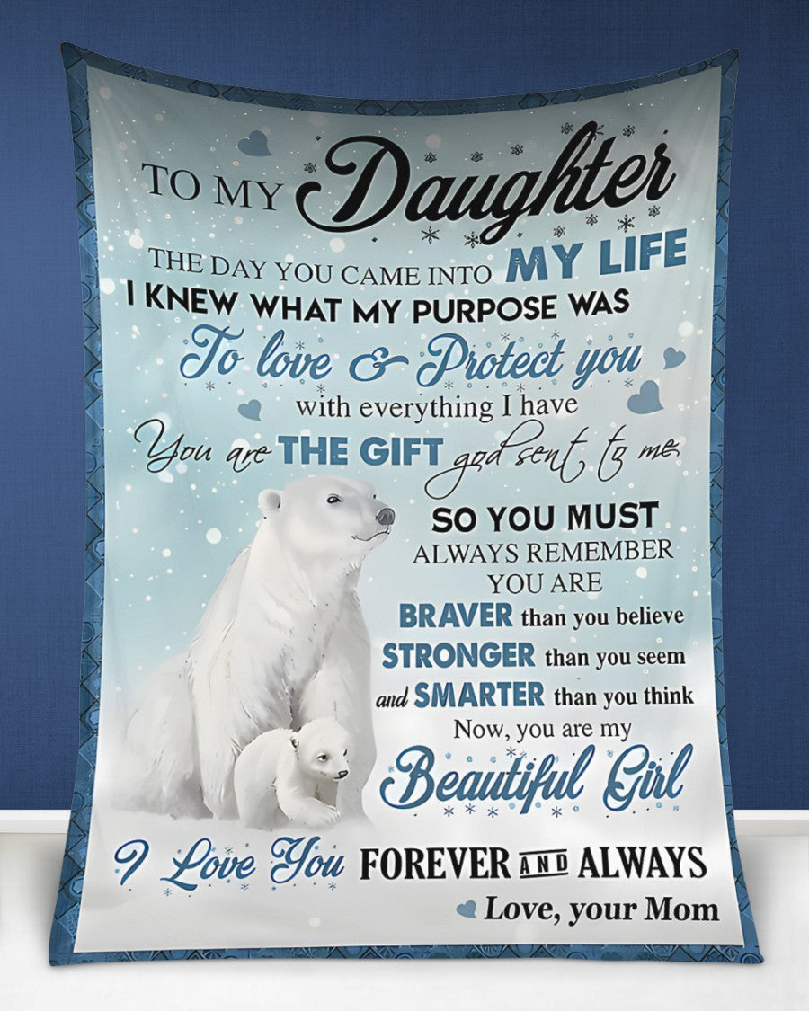 Special Gift For Your Daughter Blanket - From Mom (SKUB11-120)