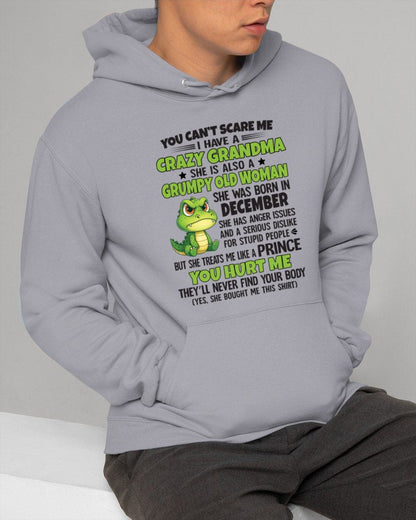 DECEMBER - YOU CAN'T SCARE ME - FOR GRANDSON - GIFT FROM GRANDMA - MTNN12 (SKU09-85-12)