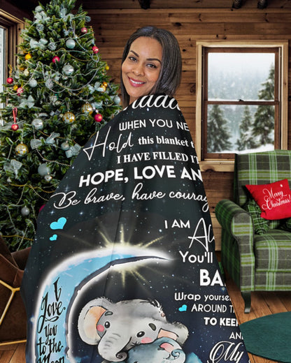 Special Gift For Your Granddaughter Blanket - From Nan (SKU-CHAU-B02)