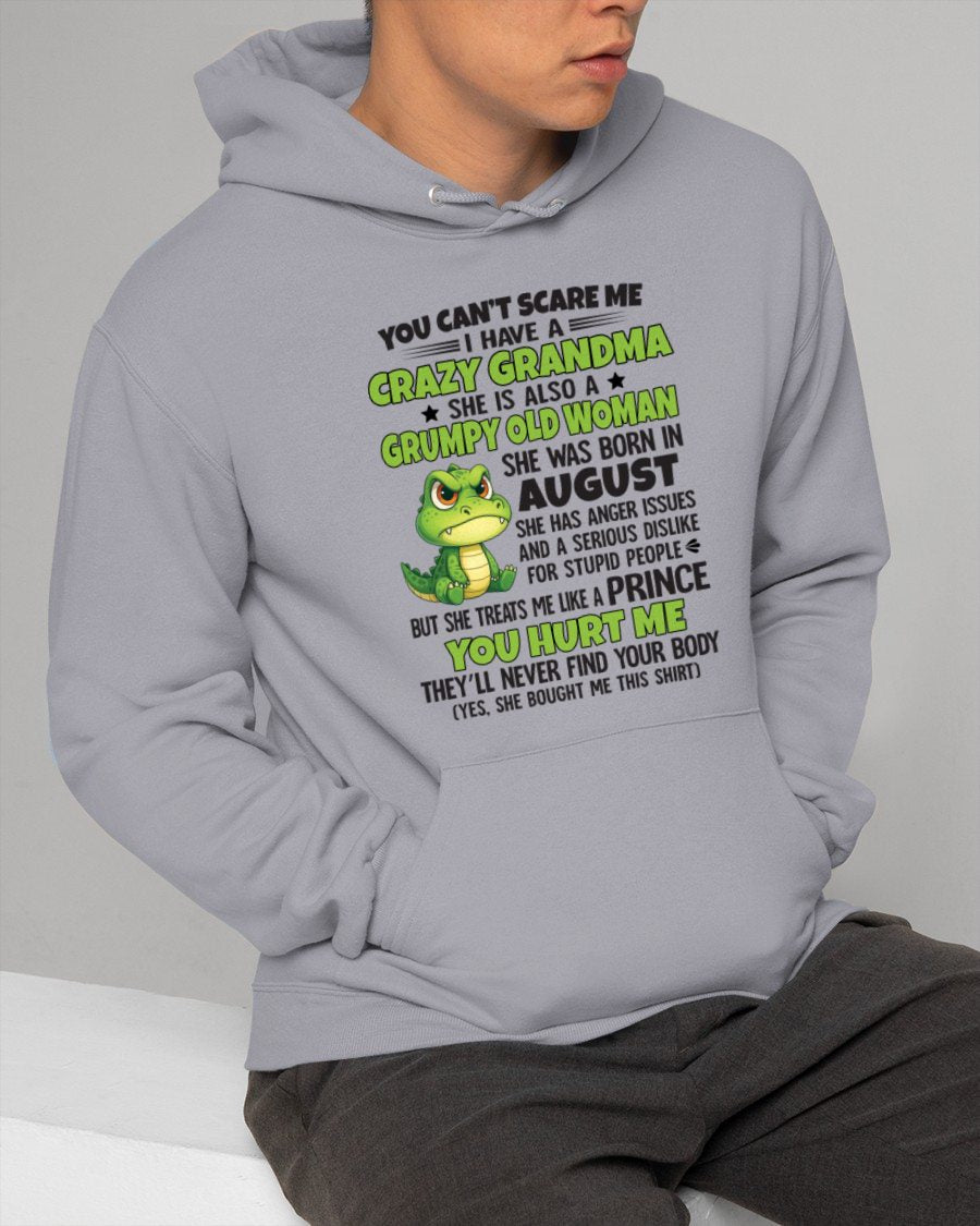 AUGUST - YOU CAN'T SCARE ME - FOR GRANDSON - GIFT FROM GRANDMA - MTNN08 (SKU09-85-08)