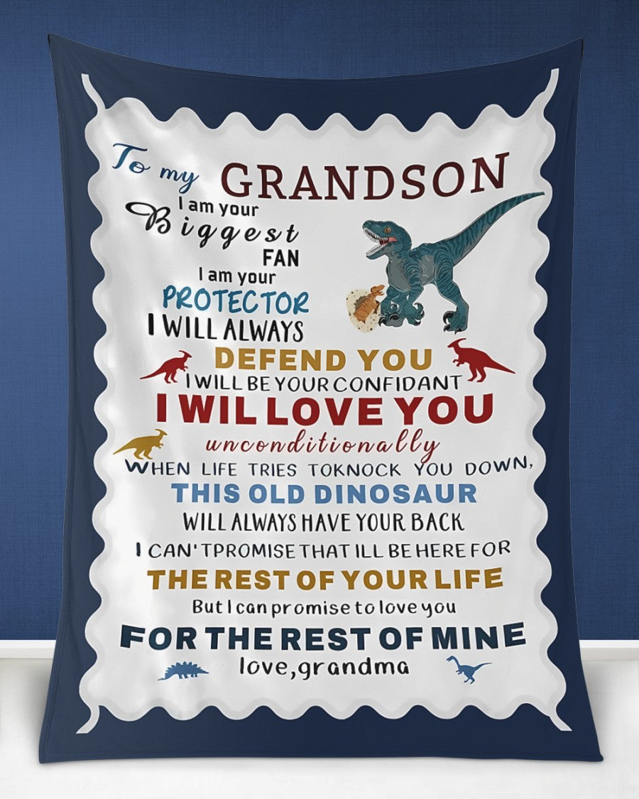 Special Gift For Your Grandson Blanket - From Grandma (SKUB10-154) FULL