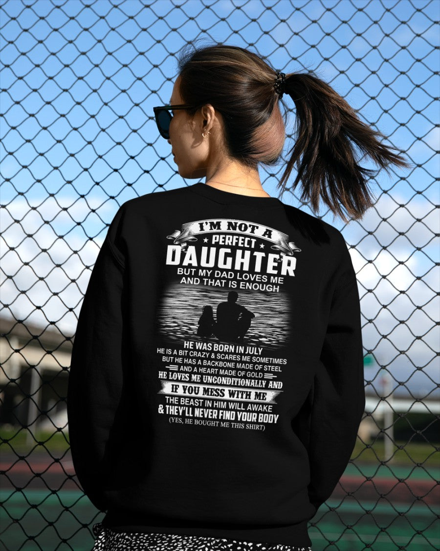 Daughter Shirt – Love & Protection Tee - Perfect Gift for Your Daughter From Dad - MTNN07 (SKU07-156-07)