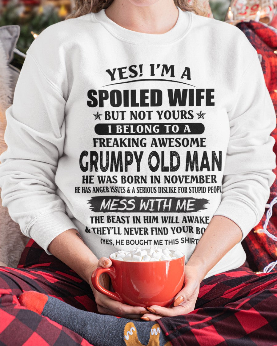 Grumpy Old Man November – Perfect gift for your wife From Husband – HNDS11 (SKU08-63-11)