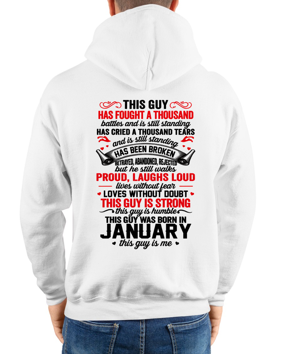 JANUARY GUY – STRONG, PROUD & UNBREAKABLE – T-SHIRT FOR MEN – MTNN01 (SKU2609-115-01)