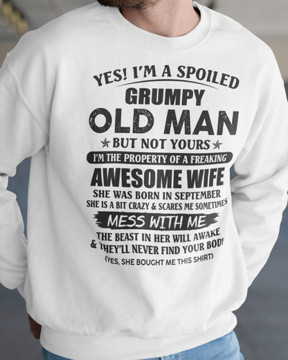 Awesome wife September - Perfect gift for your husband - MTNN09 (SKU96-68-09)