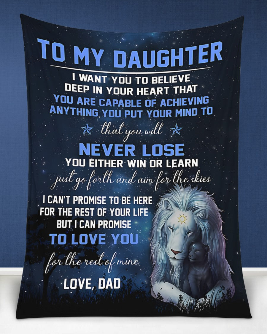 Special Gift For Your Daughter Blanket - From Dad03