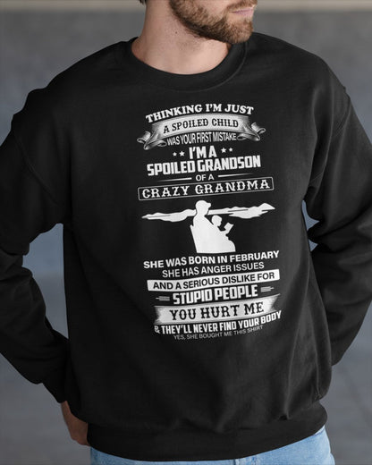 Spoiled by Grandma Shirt February Edition – From Grandma to Grandson HNDS02 (SKU-GMS2-02)