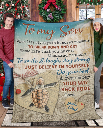 Special Gift For Your Son Blanket - From Dad