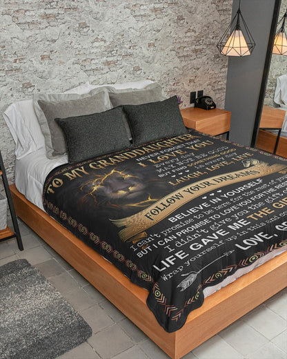 Special Gift For Your Granddaughter Blanket - From Gramps (SKU-CHAU-B03)