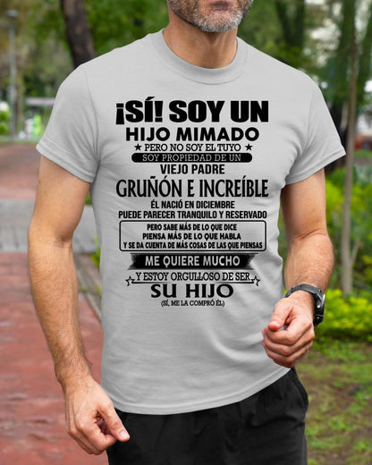 (Diciembre) Padre Increíble - Regalo especial para hijo - T12 (Sku.tbn07-12)