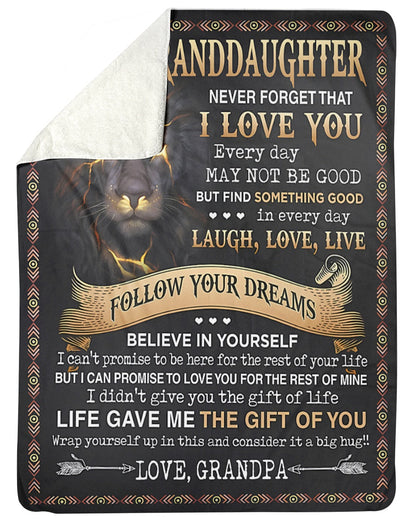 Special Blanket for your Grandson - Perfect Gift From Grandpa - (SKUB09-44)