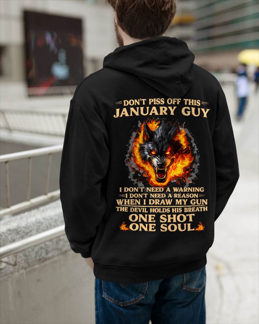 January – One Shot One Soul – T-Shirt For Men – MTNN01 (SKU2604-120-01)