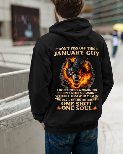 January – One Shot One Soul – T-Shirt For Men – MTNN01 (SKU2604-120-01)