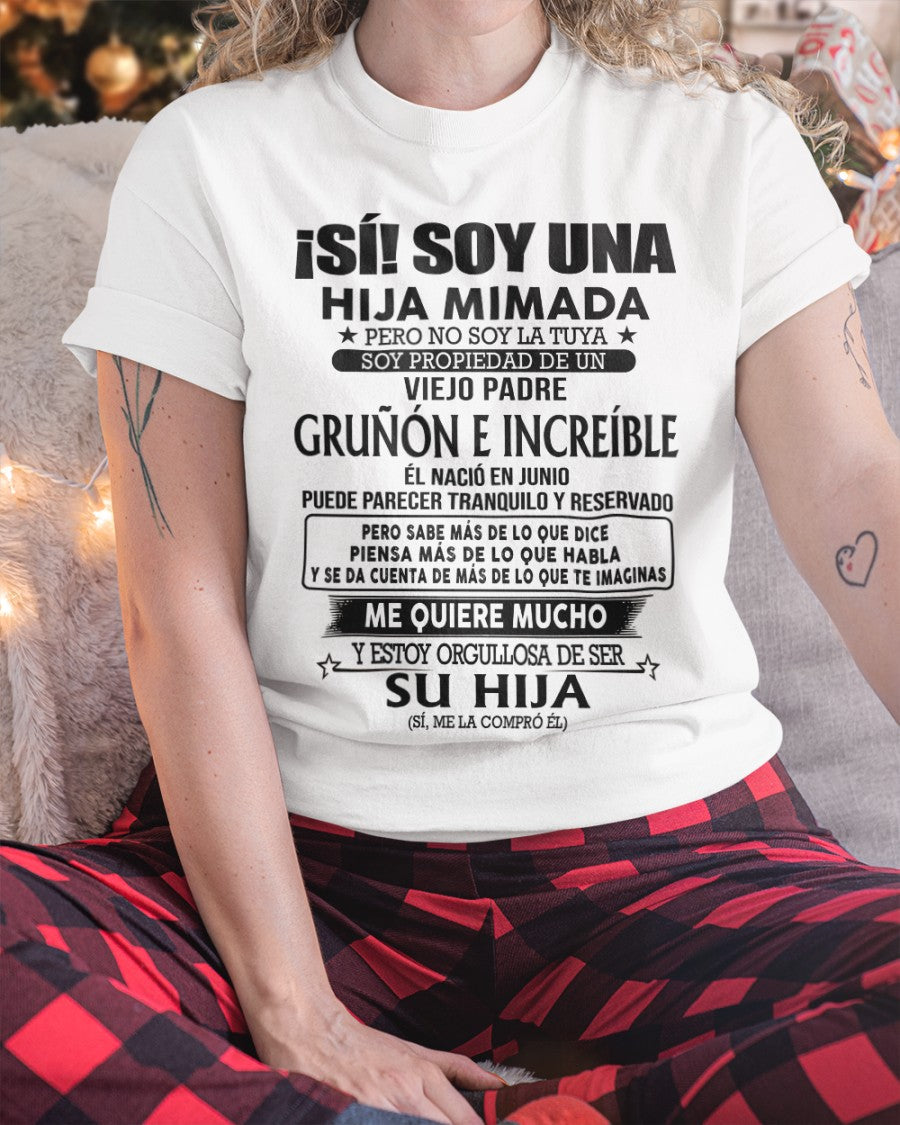 Padre nacido en Junio - Regalo especial para hija - TBN - T06 (Sku.TbnA16-06)