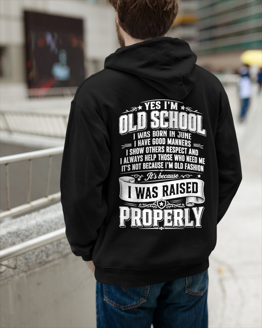 JUNE – OLD SCHOOL WITH GOOD MANNERS – T-SHIRT FORR MEN - MTNN06 (SKU2605-453-06)