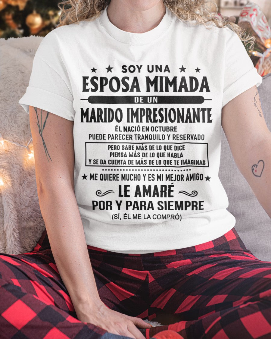 Octubre Marido Impresionante - Regalo especial para Esposa - T10 (Sku.Tbn16-10)