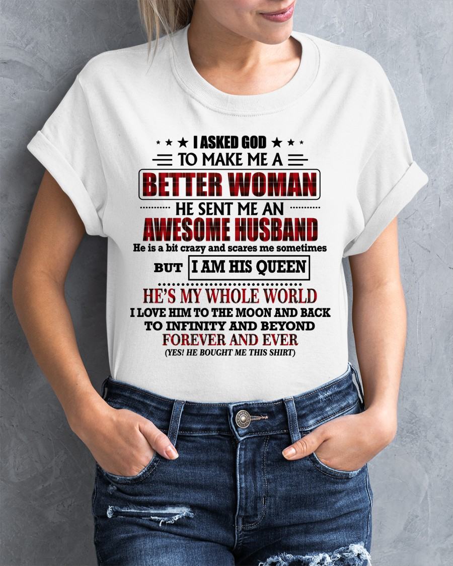 GOD SENT ME AN AWESOME HUSBAND - GIFT FROM HUSBAND - MTNN00 (SKU12-321-00)