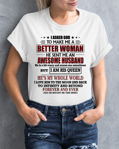 GOD SENT ME AN AWESOME HUSBAND - GIFT FROM HUSBAND - MTNN00 (SKU12-321-00)