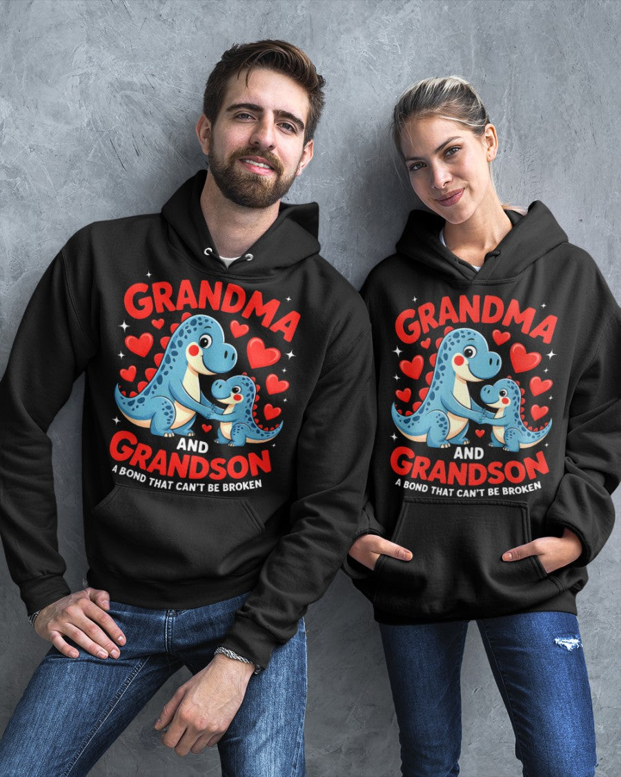 GRANDMA AND GRANDSON A BOND THAT CAN'T BE BROKEN DINOSAUR UNISEX T-SHIRT MTNN00 (SKU-GMS3)