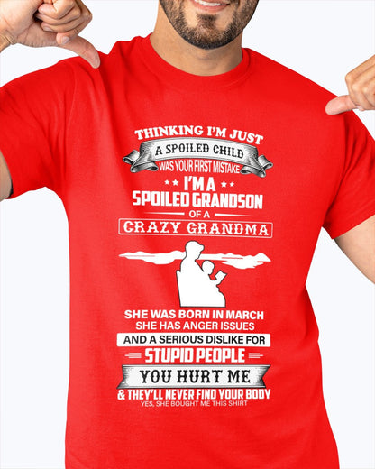 Spoiled by Grandma Shirt March Edition – From Grandma to Grandson HNDS03 (SKU-GMS2-03)