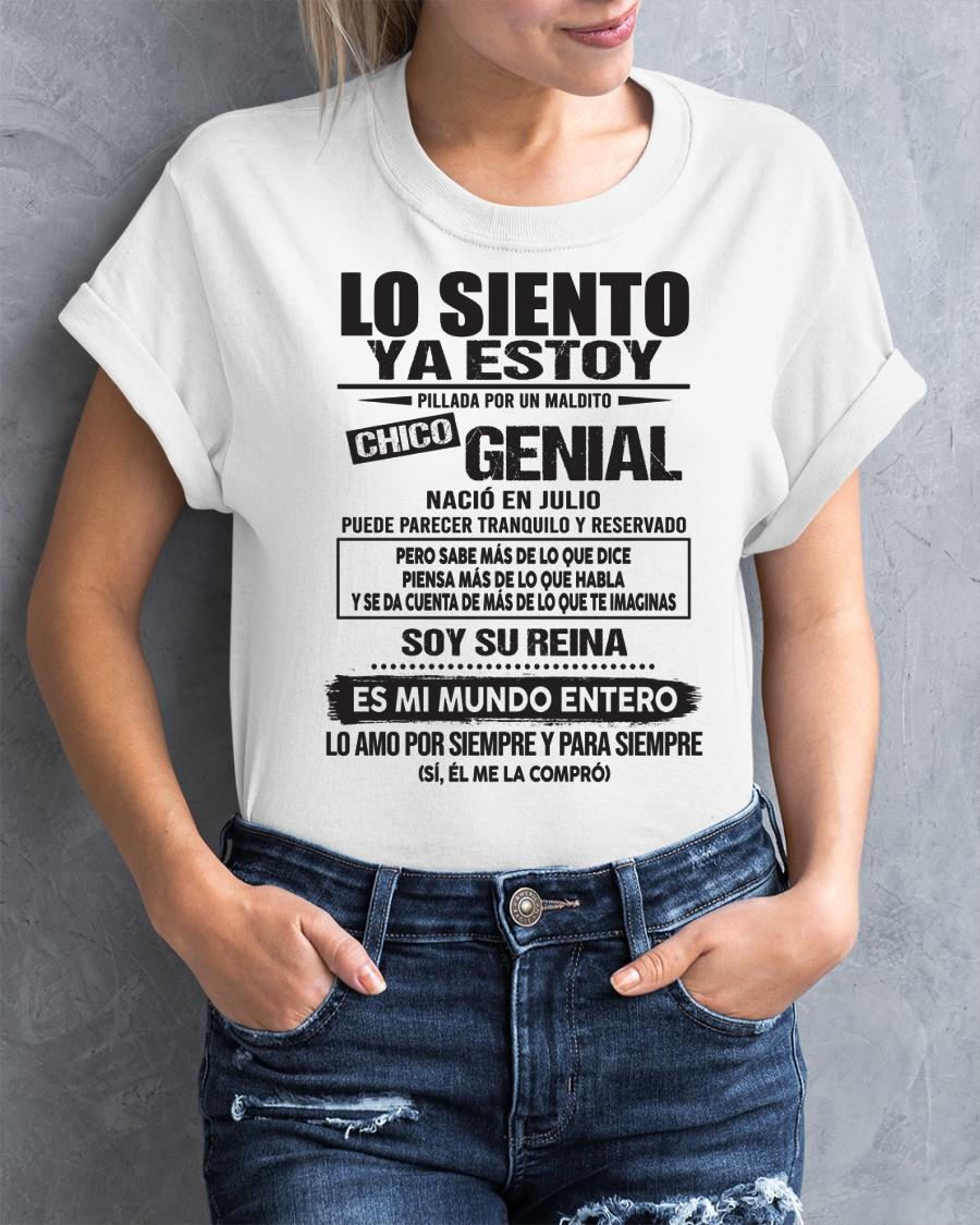 Julio - Chico genial Nació en julio - Regalo especial para novia - T07 (SKU04-18)