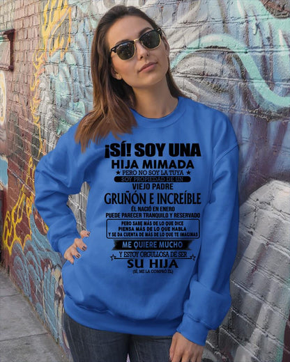 (Enero) Padre Increíble - Regalo especial para hija - T01 (Sku.TbnA16)