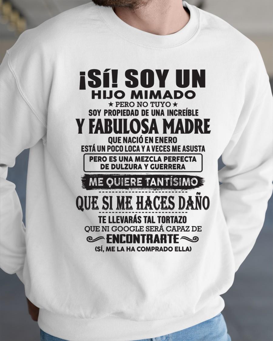 Madre increíble nació en enero – Regalo especial para hijo – T01 (SKU06-12)