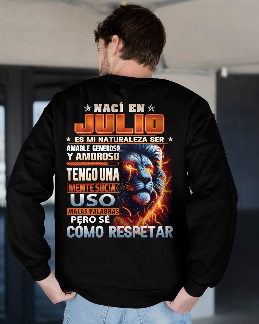 JULIO - MENTE SUCIA PERO S�� RESPETAR - REGALO DE CUMPLEA��OS PARA HOMBRES - MTNN07sp (SKU10-68-07)