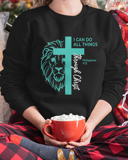 I CAN DO ALL THINGS THROUGH CHRIST – PHILIPPIANS 4:13 - T-SHIRT FOR WOMEN - MTNN00 (SKU2605-390)