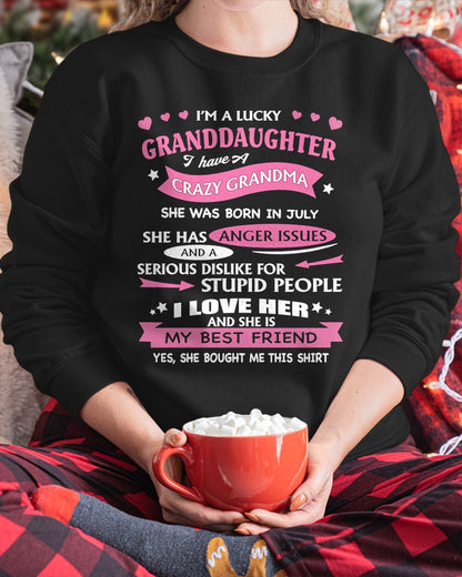JULY - I'M A LUCKY GRANDDAUGHTER - T-Shirt/Hoodie/Sweatshirt - HNDS07