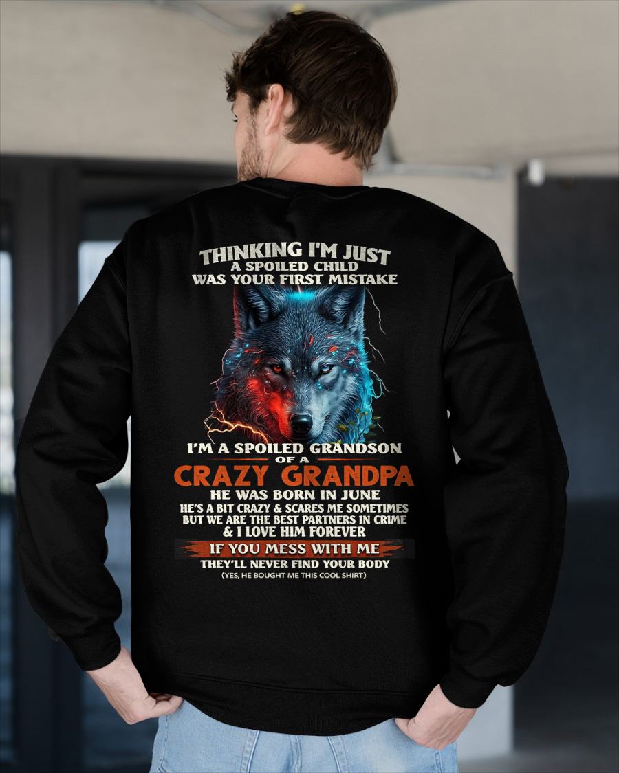 JUNE -  SPOILED GRANDSON - GIFT FROM GRANDPA - MTNN06 (SKU26T-01-43-06)