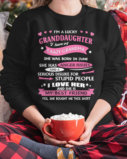 JUNE - I'M A LUCKY GRANDDAUGHTER - T-Shirt/Hoodie/Sweatshirt - HNDS06