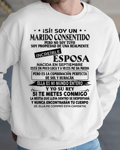 Septiembre - Esposa increíble - Regalo especial para Marido - T09 (Sku.tbnA4)
