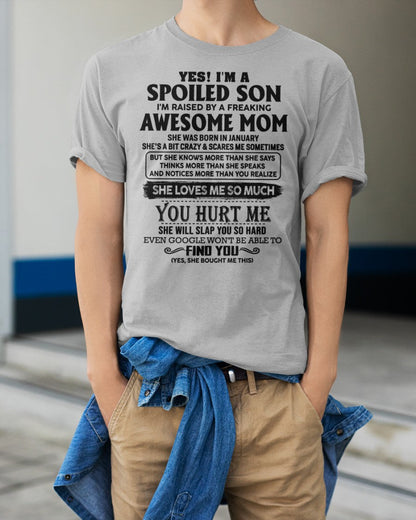 January - Awesome Mom - Perfect Gift For Your Son From Mom - HNDS01 (SKU-SPW-01)
